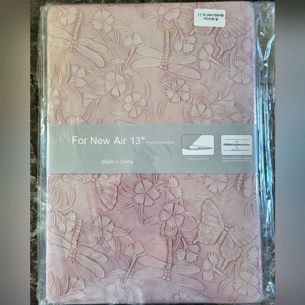 Pink Floral Case for MacBook Air 13" A1932 / A2179 / A2337
